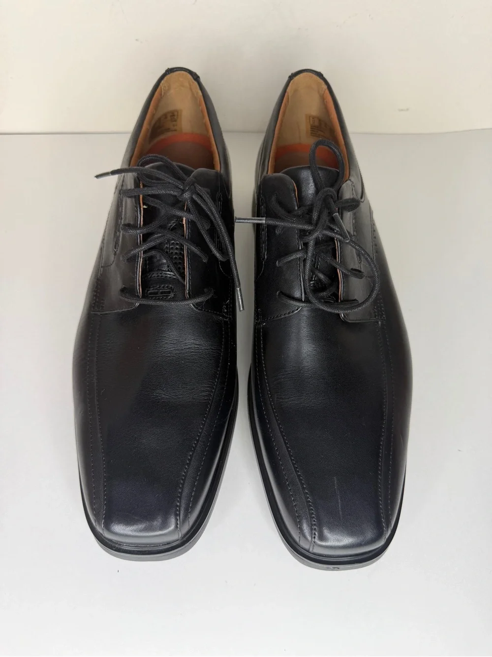 clarks unstructured mens Oxfords Dress Shoes Size 46 US 12W Black Leather